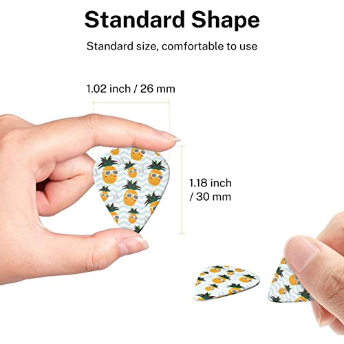 Lot de 6 médiators mignons ananas pour guitare acoustique, guitare électrique, basse, ukulélé – fins, moyens et épais. - Les Beatles, Paul McCartney, John Lennon, RIngo Starr, George Harrison Lot de 6 médiators mignons ananas pour guitare acoustique, guitare électrique, basse, ukulélé - fins, moyens et épais. – Image 8