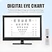 Digital Eye Chart, 18.5/21.5/23 Inch Visual Acuity Chart Digital, Lcd Electronic Optical Eye Charts with Remote, Test 300+ Visual Targets, 1-6m Distance Adjustable, for Accurate Vision Testing(21.5in)