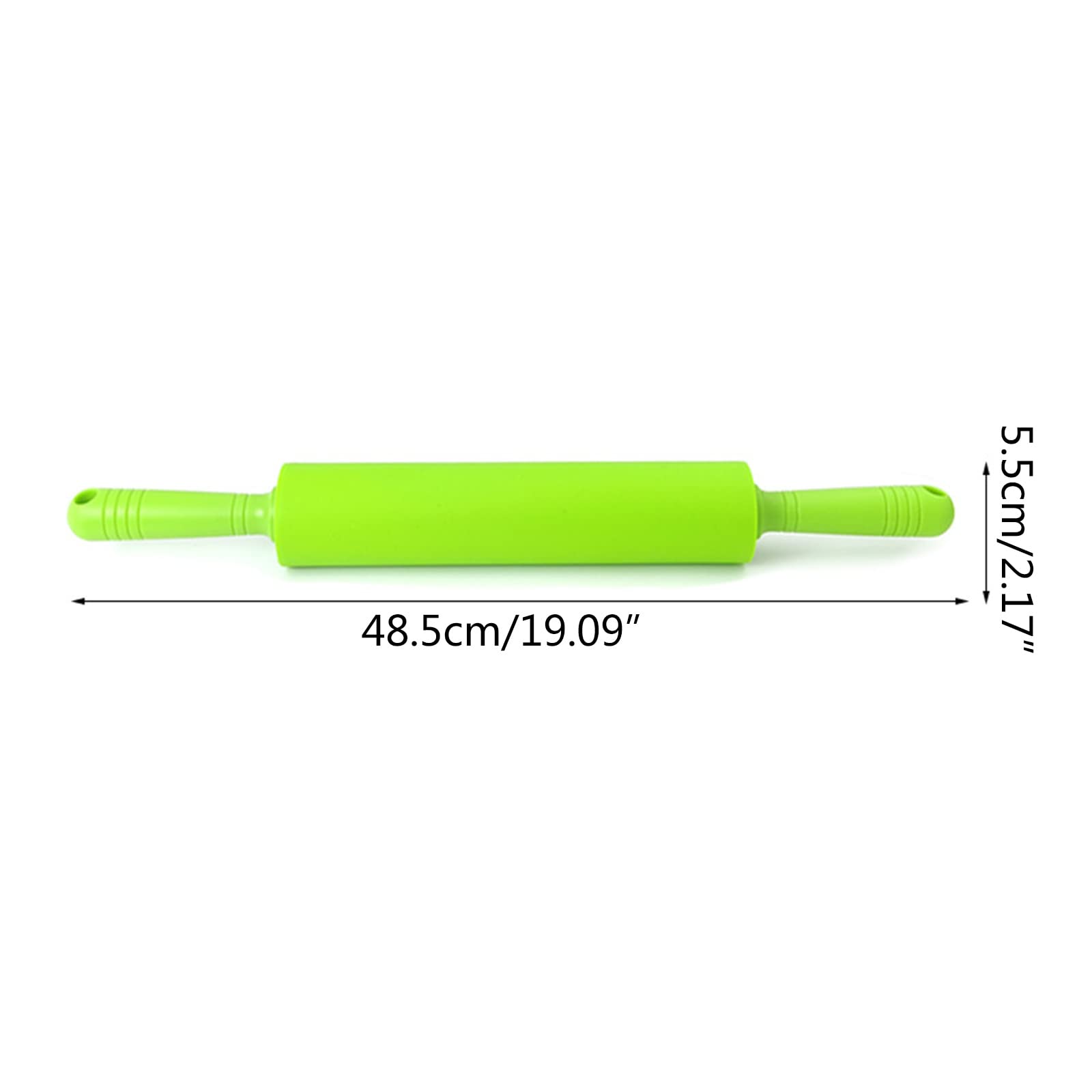 Rodillo de silicona antiadherente de gran tamaño para fondant, para cocina, para pasteles, fideos, utensilios para hornear, rodillo de silicona para hornear