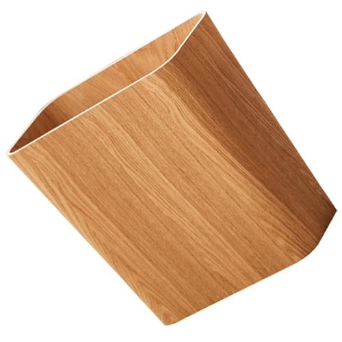 Caneca de basura de madera para cocina