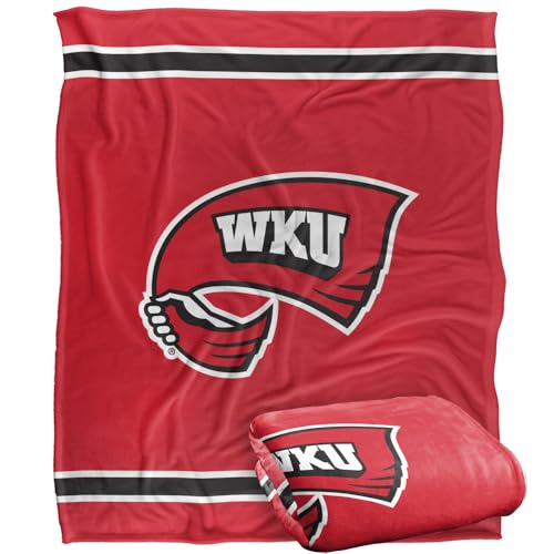 LOGOVISION Western Kentucky University Blanket, 60x80 Primary Logo SilkyTouchBlanket