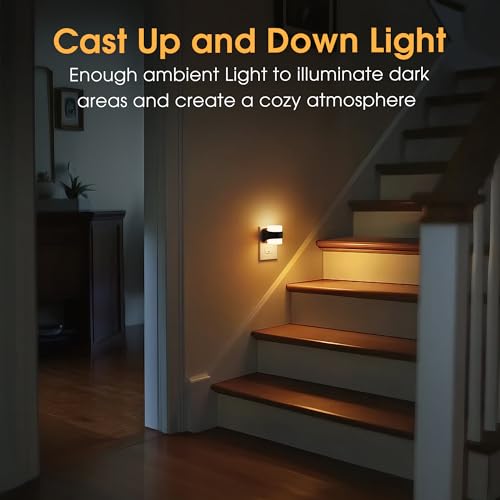Image of Briignite Night Light, Night Lights Plug into Wall, LED Nightlight for Kids & Adults, 3CCT Adjustable 3000K /4000K /5000K Color, Dusk to Dawn Sensor, 3 Brightness Levels, 2 Pack