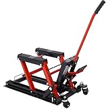 Steel Hydraulic Motorcycle Jack Stand, 1500 LBS ATV Scissor Lift Jack, 4.7'-15'...