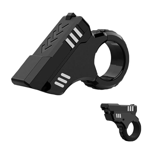 3D Printed Fidget Slider Toy Gun - Fidgets Finger Toys for Adults, Portable Funny Stress Anxiety Pressure Relief Toy Product Gift for Christmas Men Women Autism ADHD, Black