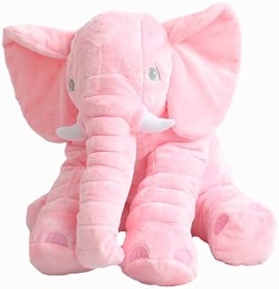 disdain Elephant Teddy gifts, Cuddly Soft Toys Elephant plush, Stuffed animal Plushies for Kids Girls Boys Best Gift for Christmas (400MM, Pink)