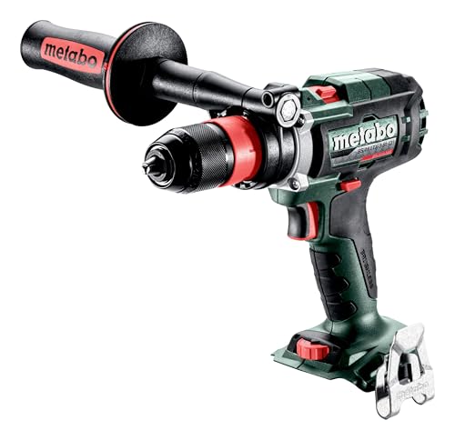 metabo Akku-Bohrschrauber BS 18 LTX-3 BL Q I - 18 V, 4000 U/min, 130 Nm - Brushless Motor, 3-Gang-Getriebe, Impulsfunktion, QuickPlus Schnellwechsel, LED-Licht, Aluminiumgehäuse - Ohne Akku/Ladegerät