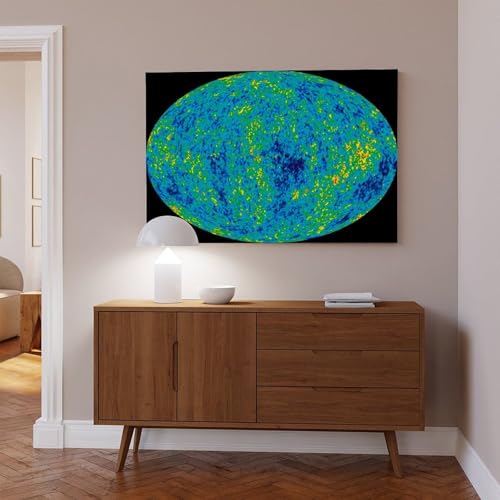 Fond cosmique micro-ondes WCYB cadre de suspension 50x76cm
