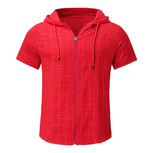 Superdry Herren Pullover Kurzarm Mit Kapuze Weste T-Shirt Kapuzenpullover...