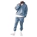 Produktbild Sonojie Herren Jogginganzug Trainingsanzug Männer Sportanzug Fitness Streetwear Hoodie Sporthose Sportbekleidung Pullover Einfarbig Fitnessanzug mit Stehkragen, Beiläufig Sportheim eingestellt