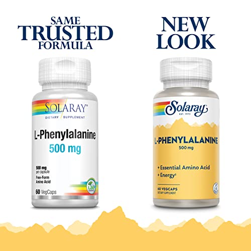 Image of SOLARAY L-Phenylalanine Veg Cap (Btl-Plastic) 500mg | 60ct