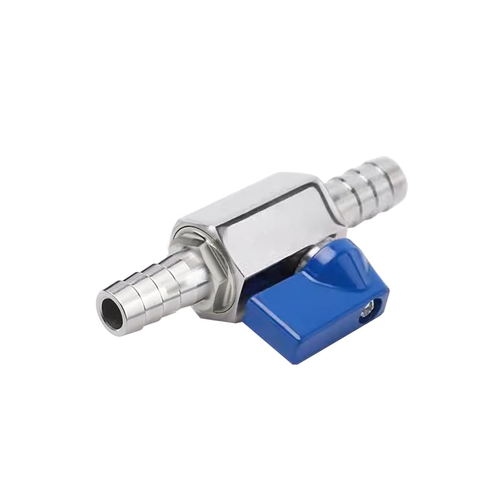 Solid Brass 3/8" NPT Ball Valve Set With Hose Barbs - 2 Pack, Great For Water, Air & Fuel Lines