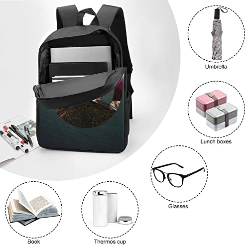 Sac à dos d'école imprimé 3D confortable et résistant 17 pouces