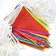 Wimpelkette, 300 m, 450 Stück, wiederverwendbare Wimpelkette, dreieckige Flaggen für Zuhause, Outdoor, Garten, Geburtstag, Hochzeit, Babyparty, drinnen, Aktivität, Party, Festivals, Dekoration