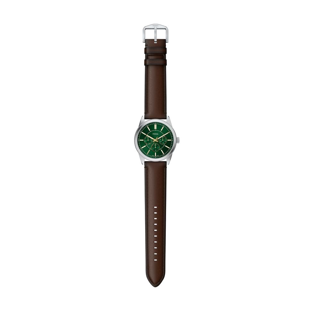 Fossil Pearson Orologio Uomo, Movimento Multifunzione al Quarzo con cinturino in acciaio inossidabile o pelle