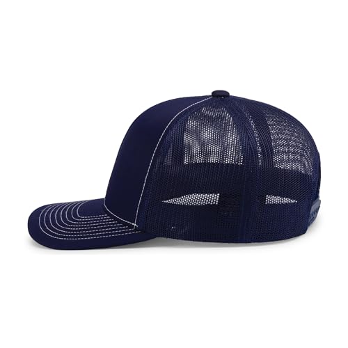 Image of Pacific Headwear Contrast Stitch Trucker Snapback