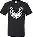Large Black Adult Pontiac Firebird Logo GTA Trans-Am Retro T-Shirt