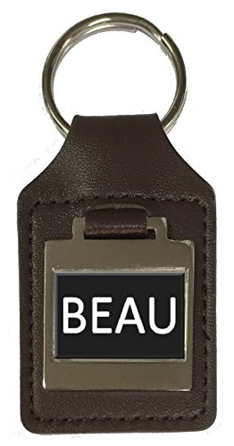 Porte-clés en cuir marron personnalisable : trouvez vos clés avec style