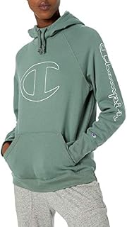 Champion Women's Fleece Pullover Hoodie, Nurture Green, Medium