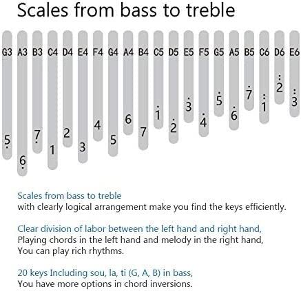 Mini Finger Kalimba Thumb Piano Double Couche 20 Touches Kalimba Hollow Thumb Piano Clavier Acacia Calimba Instrument de… - Les Beatles, Paul McCartney, John Lennon, RIngo Starr, George Harrison Mini Finger Kalimba Thumb Piano Double Couche 20 Touches Kalimba Hollow Thumb Piano Clavier Acacia Calimba Instrument de… – Image 6