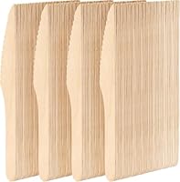 MATANA 200 Holzmesser, Holzbesteck Einweg für Picknicks, BBQ’s & mehr - Einweg Messer, Alternative zu Plastikmessern - Holz Besteck - 16cm