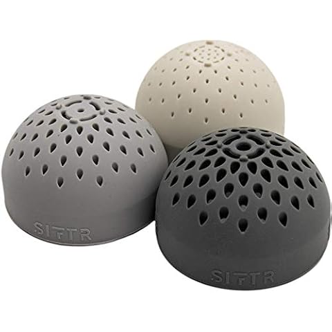 SIFTR Mono-Dreierpack - platzsparendes Mini-Dosensieb und Sieb aus Silikon Cover