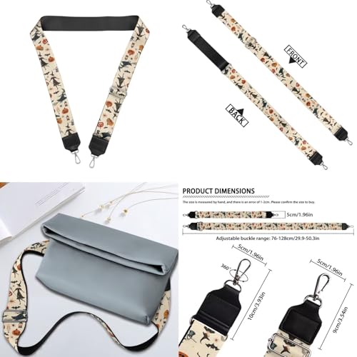 Image of Jeiento Replacement Shoulder Strap,2 Piece Set Guitar Style Handbag Crossbody Strap Adjustable Guitar Straps for Women Girls