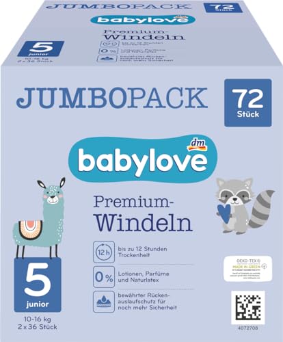 Bambe Öko-Windeln Größe M - 36 Stück Für 5-10 Kg Babys