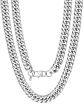 U7 American Style Men's Big Chain 12MM Wide 22