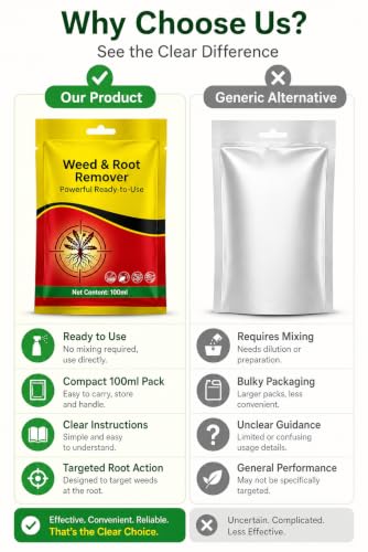 Image of Weed and Root Remover 100gm Ready to Use | Fast Acting Deep Penetrating Formula | Removes Weeds from Root for Garden, Lawn, Driveways, Pathways & Outdoor Areas (Pack of 1)
