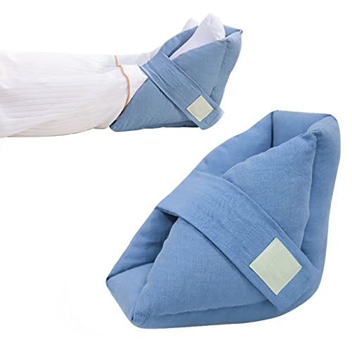 Almohada protectora de talón, cómodos cojines antiescaras para pies hinchados y pacientes postrados en cama, alivio eficaz de úlceras por presión y úlceras de talón, almohadillas para el talón