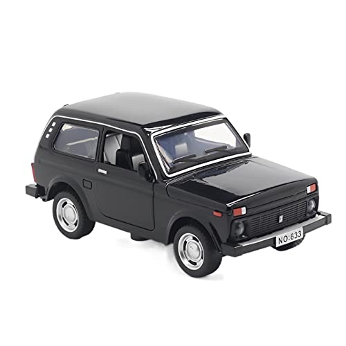 1 32 Apto para Lada NIVA Classic Car Alloy Diecast Model Car Collection Sound and Light Gifts Red No Control Remoto Modelos(A)