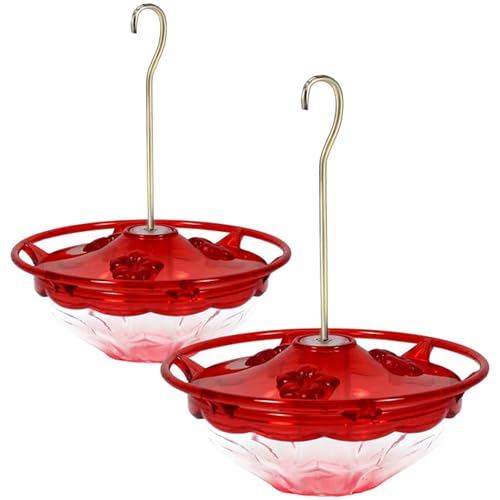 Aspects Mini HummBlossom Hummingbird Feeder, 4 oz, Rose (2-Pack)