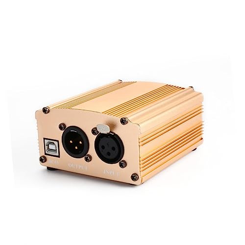 Abaodam Isolated Voltage-Boosting Condenser Mic Power Supply 5v USB to 48v Dc Low Noise