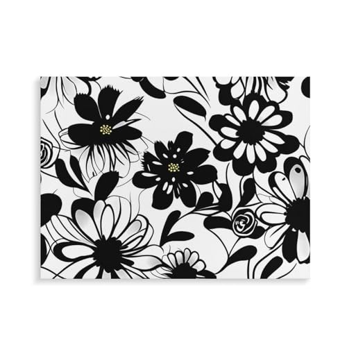 Kit peinture par numéros avec cadre résout les plis de toile fleurs adultes