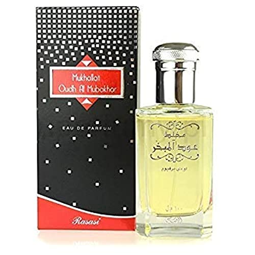 Mukhallat Oudh Al Mubakhar for Men and Women (Unisex) EDP - Eau De Parfum 100ML (3.4 oz) | Attractive Oud Bottle | Enchanting Oriental Base with Fruity Notes | Signature Dubai Perfumery | by RASASI