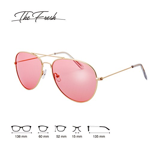 The Fresh Classic Metal Frame Polarized Lens Aviator Sunglasses with Gift Box4