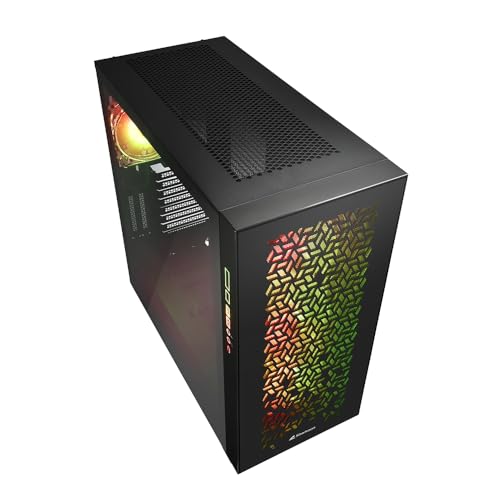 Elite Shark CA300H – Case per PC, Gaming, ATX, nero - Case PC - Immagine 2