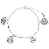 Promojoya Pulsera Plata Eres lo mas Mamá con Colgantes