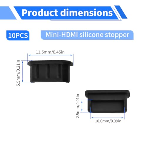 Mini-HDMI protector de tapas antipolvo, pack 10 piezas miniatura 2
