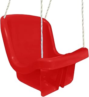 Cadeira De Balanço Bebê Descanço Menino Menina Suspensa Baby Segurança Fixa Vermelho Com Corda Monte Líbano