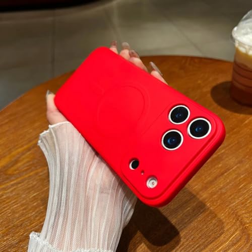 Coque fine pour iPhone 12 Pro Max étui silicone liquide magnétique mat