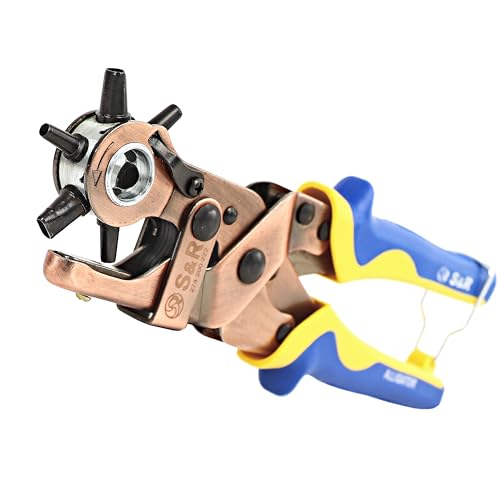 S&R ALLIGATOR Revolverlochzange-Set, je 3 x Lochpfeifen OVAL und...