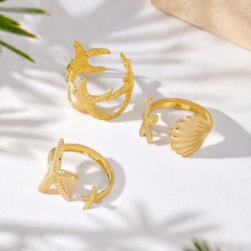 Bague de sirène en coquillage pour vos vacances