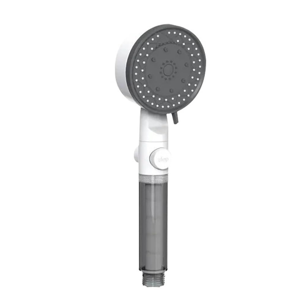 Alcachofa de ducha ajustable de alta presión con filtro de agua, ducha portátil de una sola tecla para una mejor experiencia de baño y agua limpia
