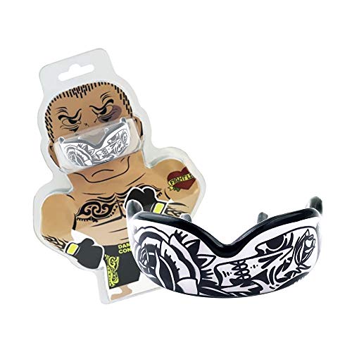 DAMAGE CONTROL High Impact Mouth Guard, Mouthguards for Sports, Boxing, Roller Derby, Hockey, Lacrosse Mouth Guard, Mouth Guards with Ultra Fit and Protection Against Shock (Black, Adult)
