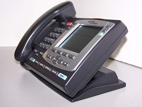 Teléfono IP Nortel 2004 PoE Gris con Bisel Plateado miniatura 3