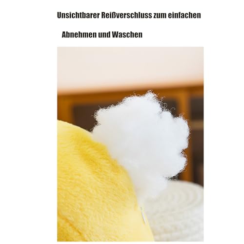 PlüSchtier Stofftier Banane,Gelbe Banane Kawaii Kissen Langes,PlüSch Bananen Kissen Obst GefüLlte Baumwolle PlüSchtier, Lustiges Frucht Design,Zimmerdekoration,Dekokissen Mit SüßEn FüßChen (23cm)