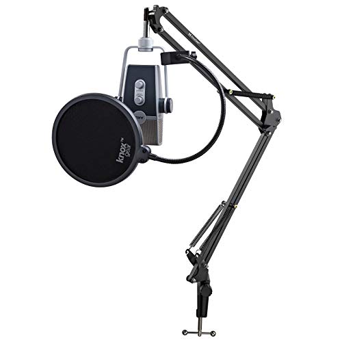 AKG Lyra C44-USB Four Capsule, Multi-Capture Mode, USB-C Condenser Microphone Bundle with Knox Gear Mic Stand & Pop Filter (3 Items)