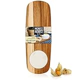 Moritz & Moritz Tablas de Madera para Servir Placa de mármol - Decorativas Tablas de Madera de Acacia para Cortar, aderezar y Servir Queso