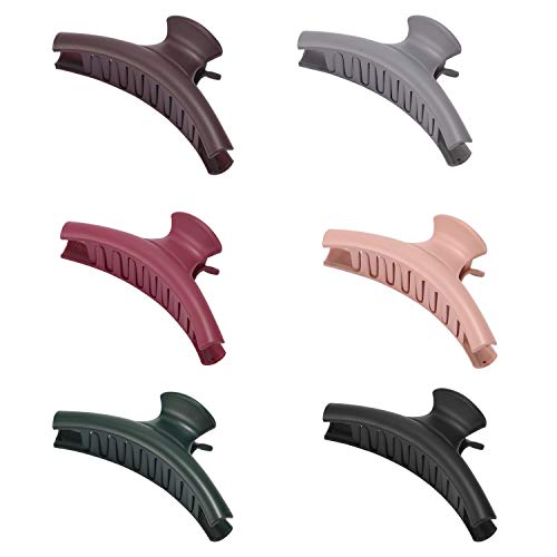 6 Stück Große Haarklammer,Klaue Clips,Rutschfest Haarspangen Haargreifer Vintage Einfache Unregelmäßige?Rutschfeste Haarnadel Haar Zubehör Für Frauen
